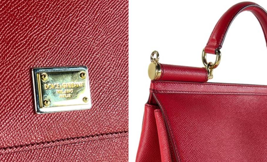 detalhes para autenticar uma bolsa dolce gabbana sicily.
