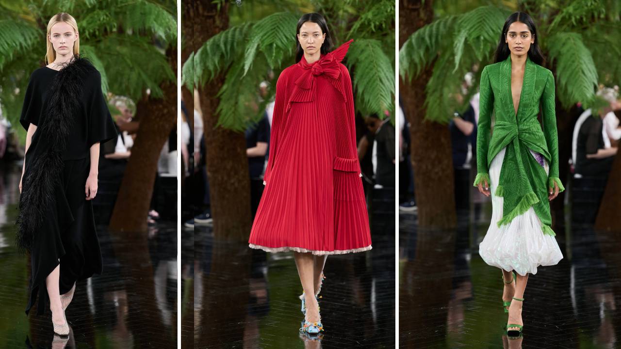 Looks de jonathan anderson para a coleção alta-costura da Dior.
