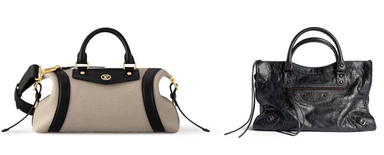 Bolsa louis vuitton biker vs Bolsa Balenciaga City, diferenças e semelhanças das duas criações de Nicolas Ghesquière.