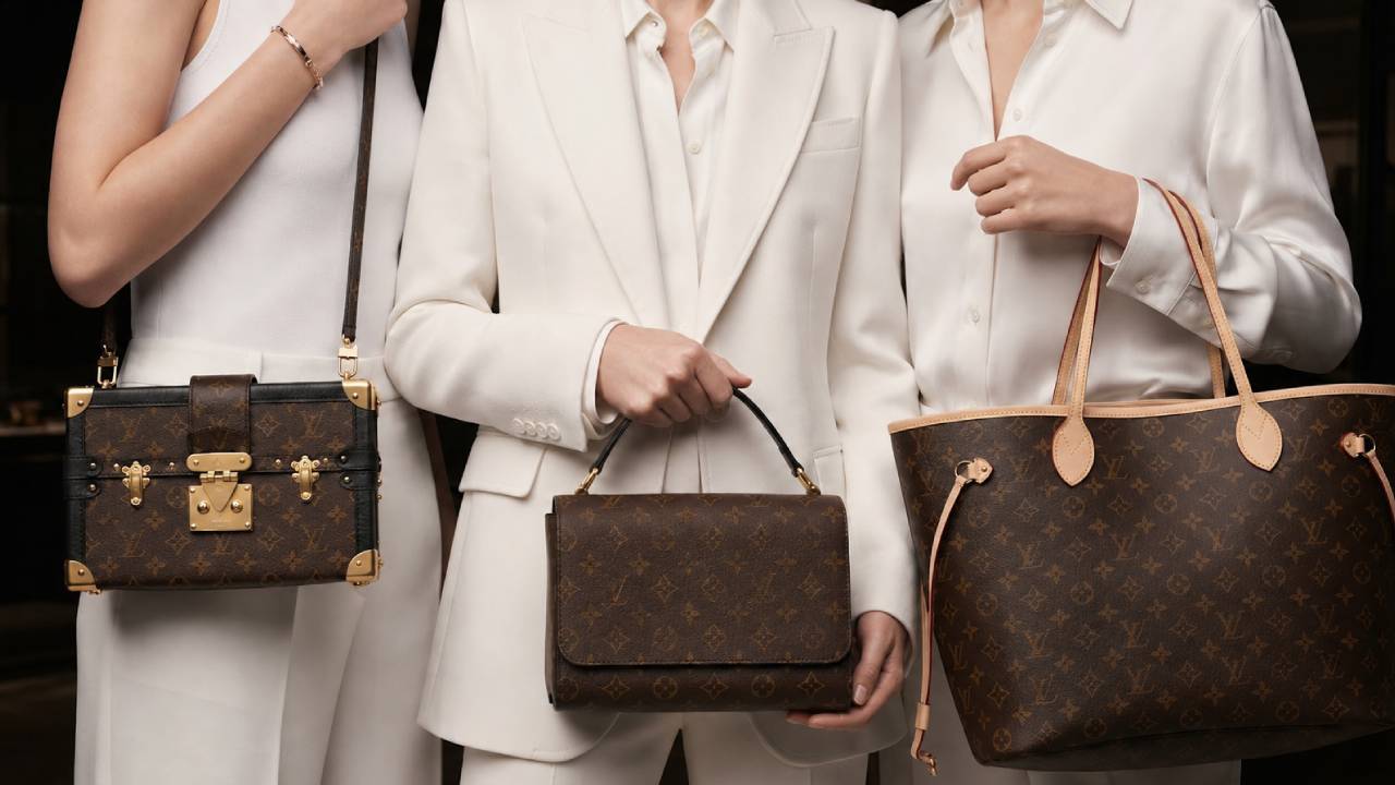 bolsas louis vuitton com monograma clássico.