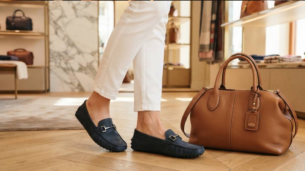 Mocassim Gomino e bolsa Di da Tod's.