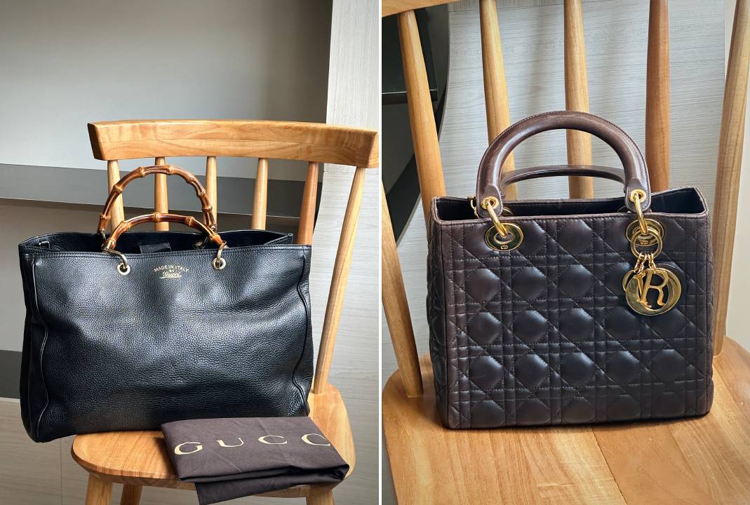 Bolsas de luxo no mercado de resale.