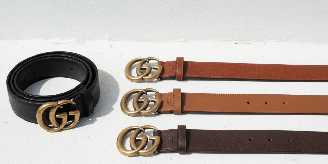 Cintos masculinos gucci gg marmont.