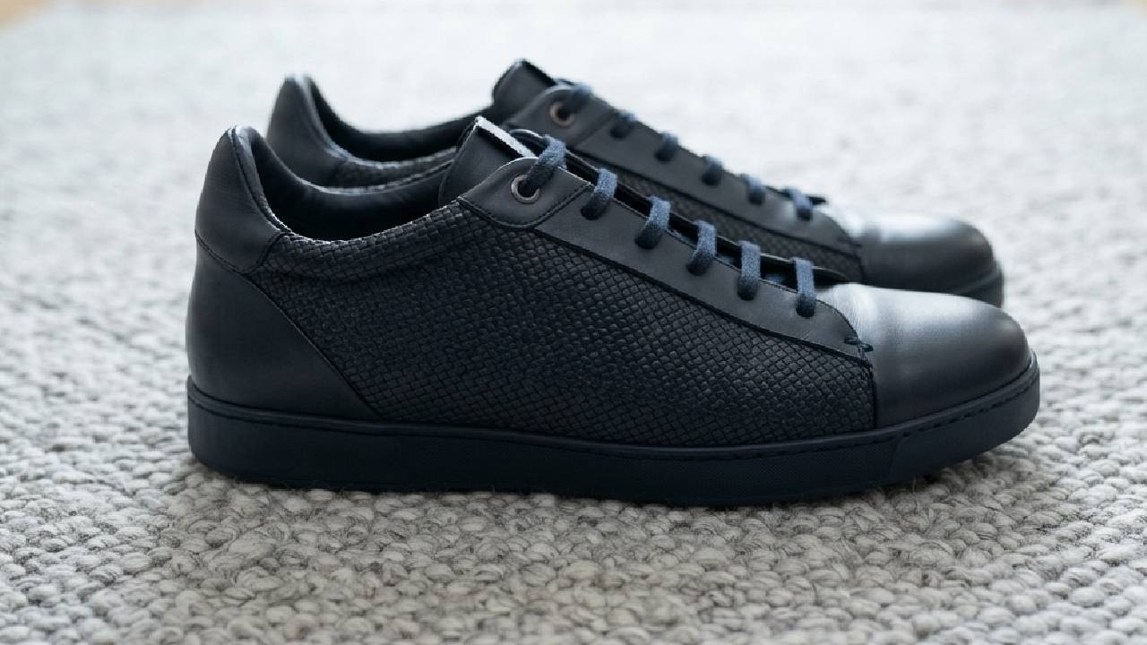 Tênis de luxo masculino da marca Zegna.