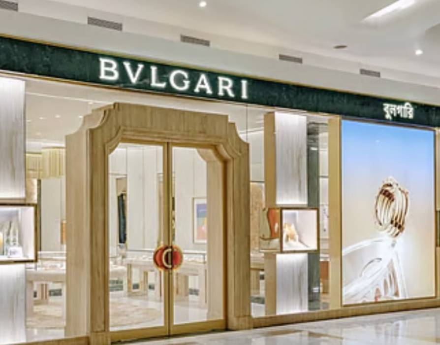 Foto da loja Bulgari em Kolkata uma das útimas notícias do mercado de luxo.
